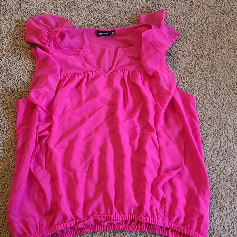 Ruffle Pink blouse